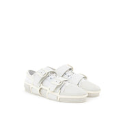 Burberry White Cotton Athletic Sneakers