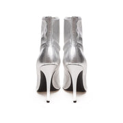 Giuseppe Zanotti Gray Leather Ankle Boots