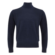 FERRANTE Blue Wool Turtleneck
