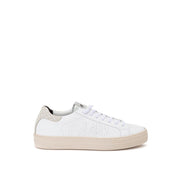 P448 White Leather Low Top Sneakers