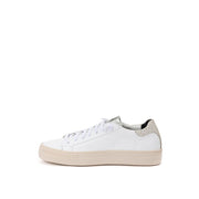 P448 White Leather Low Top Sneakers