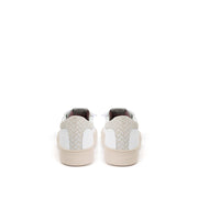 P448 White Leather Low Top Sneakers