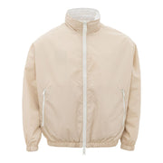 Armani Exchange Beige Polyamide Bomber