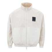 Armani Exchange Beige Polyamide Bomber