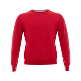 Gran Sasso Red Wool Sweatshirt