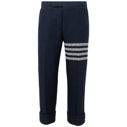 Thom Browne Blue Marabou Casual Pants