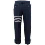 Thom Browne Blue Marabou Casual Pants