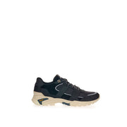 Lardini Black Suede Leather Athletic Sneakers