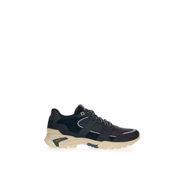 Lardini Black Suede Leather Athletic Sneakers