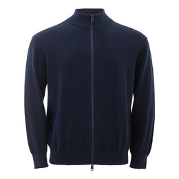 Armani Exchange Blue Cotton Sweatshirt