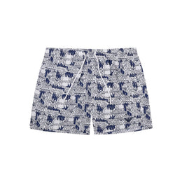 Emporio Armani White Polyester Swim Shorts