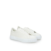 Casadei White Leather Athletic Sneakers