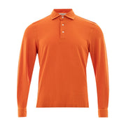 Gran Sasso Orange Cotton Polo Shirt