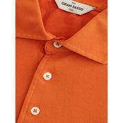 Gran Sasso Orange Cotton Polo Shirt