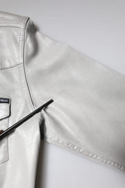 Dolce & Gabbana Metallic Gray Cotton Button Down Shirt