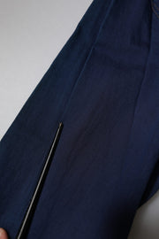 Dolce & Gabbana Dark Blue Cotton GOLD Dress Formal Shirt