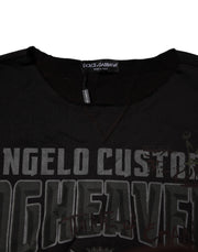 Dolce & Gabbana Black DG Heaven Crew Neck Pullover Sweater