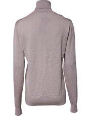 Dolce & Gabbana Brown Cashmere Turtleneck Pullover Sweater