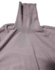 Dolce & Gabbana Brown Cashmere Turtleneck Pullover Sweater