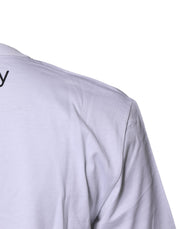 Dolce & Gabbana White #DGFamily Cotton Crew Neck T-shirt