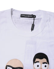 Dolce & Gabbana White #DGFamily Cotton Crew Neck T-shirt