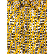 Fendi Yellow Silk Shortsleeve Shirt