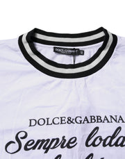 Dolce & Gabbana White Cotton DG Fashion Crew Neck Tee T-shirt