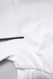 Dolce & Gabbana White Cotton Blend 3/4 Sleeves Blouse Top