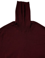 Dolce & Gabbana Burgundy Long Sleeves Turtleneck Slim Sweater