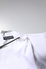 Dolce & Gabbana White Bellissima Cotton Crew Neck T-shirt