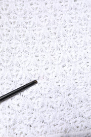 Dolce & Gabbana White Viscose Short Sleeve Crochet Top