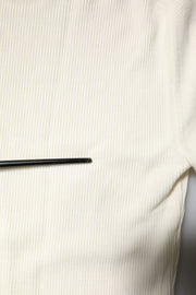 Dolce & Gabbana Cream Long Sleeves Turtleneck Slim Sweater