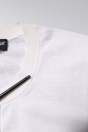 Dolce & Gabbana Cream Cashmere Knit Cropped Cardigan Sweater