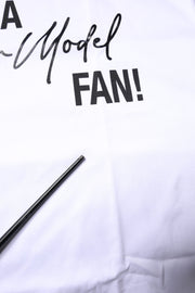 Dolce & Gabbana White Printed Cotton Round Neck Top T-shirt