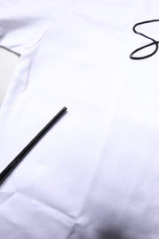 Dolce & Gabbana White Printed Cotton Round Neck Top T-shirt