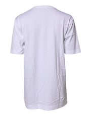 Dolce & Gabbana White #DGFAMILY Embroidery Cotton T-shirt