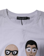 Dolce & Gabbana White #DGFAMILY Embroidery Cotton T-shirt
