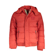 La Martina Orange Polyamide Men Jacket