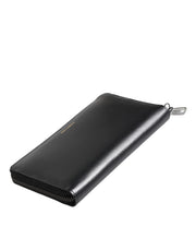 Dolce & Gabbana Black Blue Exotic Leather Embossed Continental Wallet