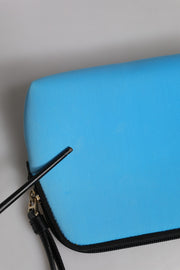 Dolce & Gabbana Blue DG Logo Print Clutch Zip Borse Pouch Bag