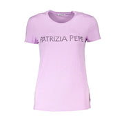 Patrizia Pepe Purple Elastane T-Shirt