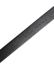 Dolce & Gabbana Black Calf Leather Gold Metal Buckle Belt