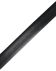 Dolce & Gabbana Black Solid Leather Classic Waist Buckle Belt