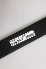 Dolce & Gabbana Black Leather DG Logo Plaque Buckle Belt