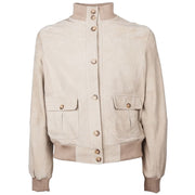 Emilio Romanelli Beige Calfskin Jackets & Coat