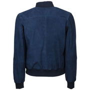 Emilio Romanelli Blue Calfskin Jackets & Coat