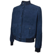 Emilio Romanelli Blue Calfskin Jackets & Coat