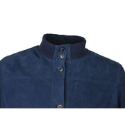 Emilio Romanelli Blue Calfskin Jackets & Coat