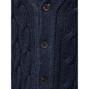 Cruciani Blue Cashmere Cardigan