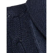 Cruciani Blue Cashmere Cardigan
